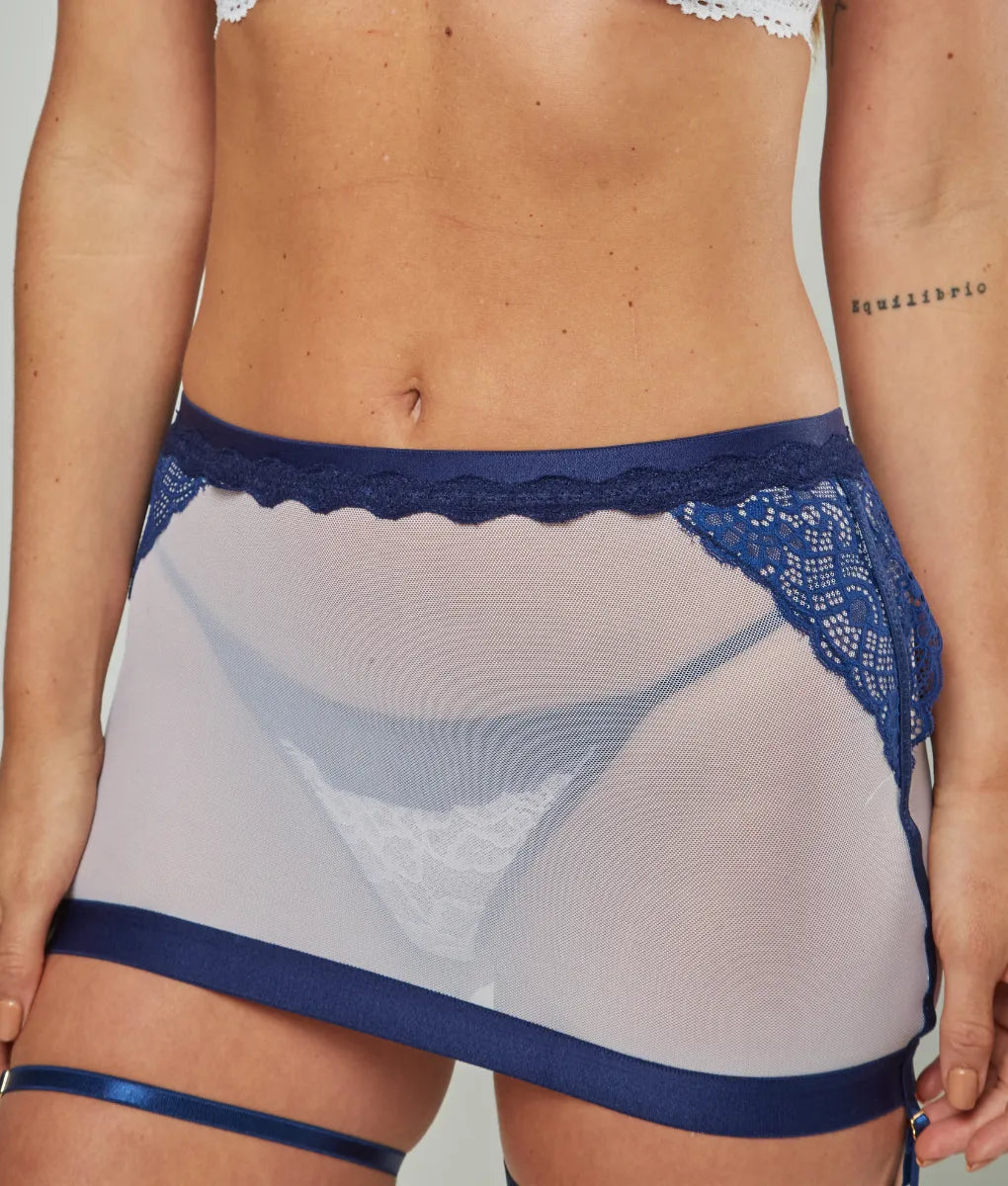 FML30013 FemmeBasics Regal Frost Temptress Trilogy Set Skirt